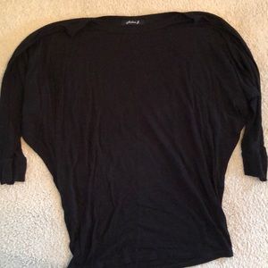 Black 3/4 sleeve blouse